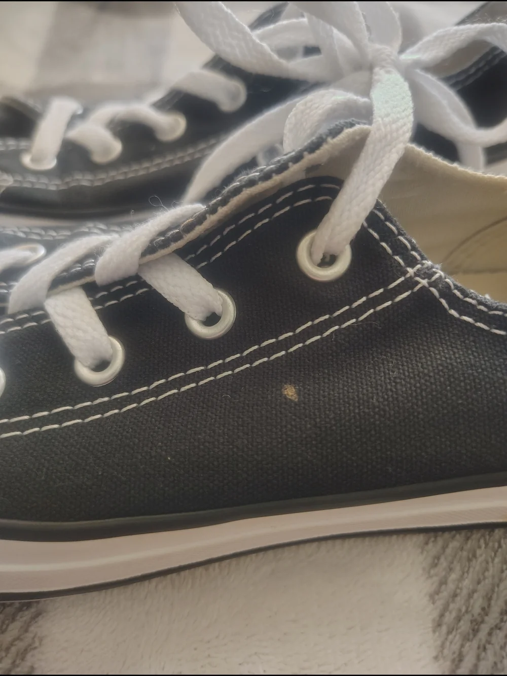 Converse Black & White Kids Low-Top Canvas Sneakers